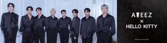 ATEEZ × HELLO KITTY BLACK SERIESのコラボレーション