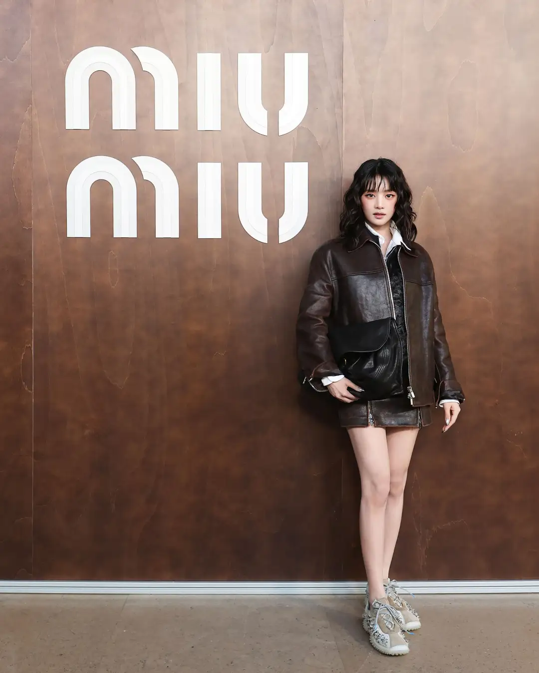 Miu Miuのショーに来場したi-dleのミンニ