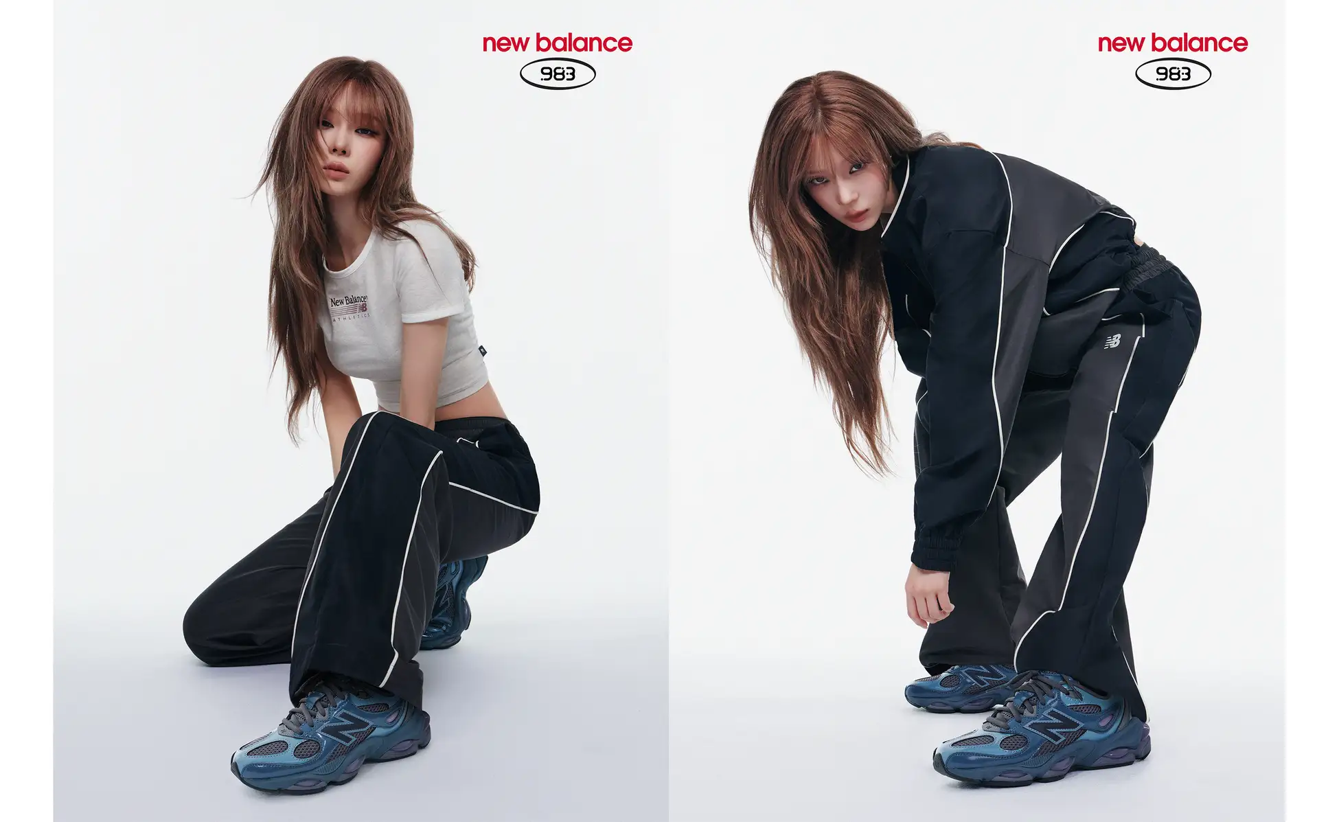 Winterさんが登場するNew Balance 983のキャンペーンビジュアル