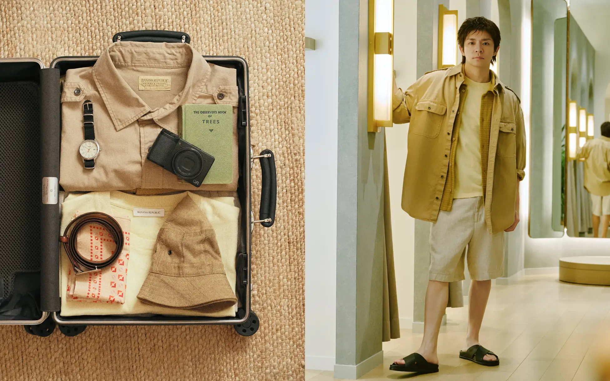 岸優太さんとバナナ・リパブリック。夏の旅に連れていきたい、4つの着こなし 写真3
