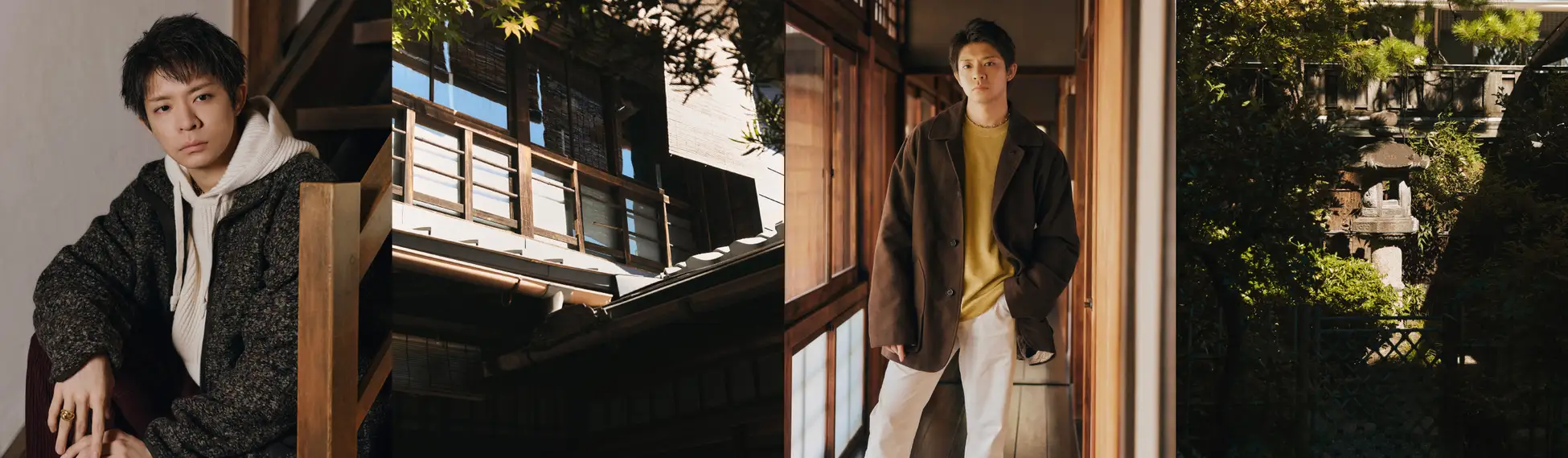 岸優太さんと冬の京都へ。バナナ・リパブリックで楽しむ、ぬくもりのある旅支度 写真2